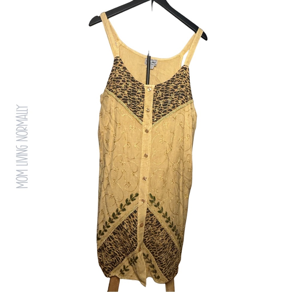 Leopard Print Button-Down Dress